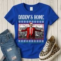 Daddys Home Donald Trump Christmas Women's T-Shirt thumb 3