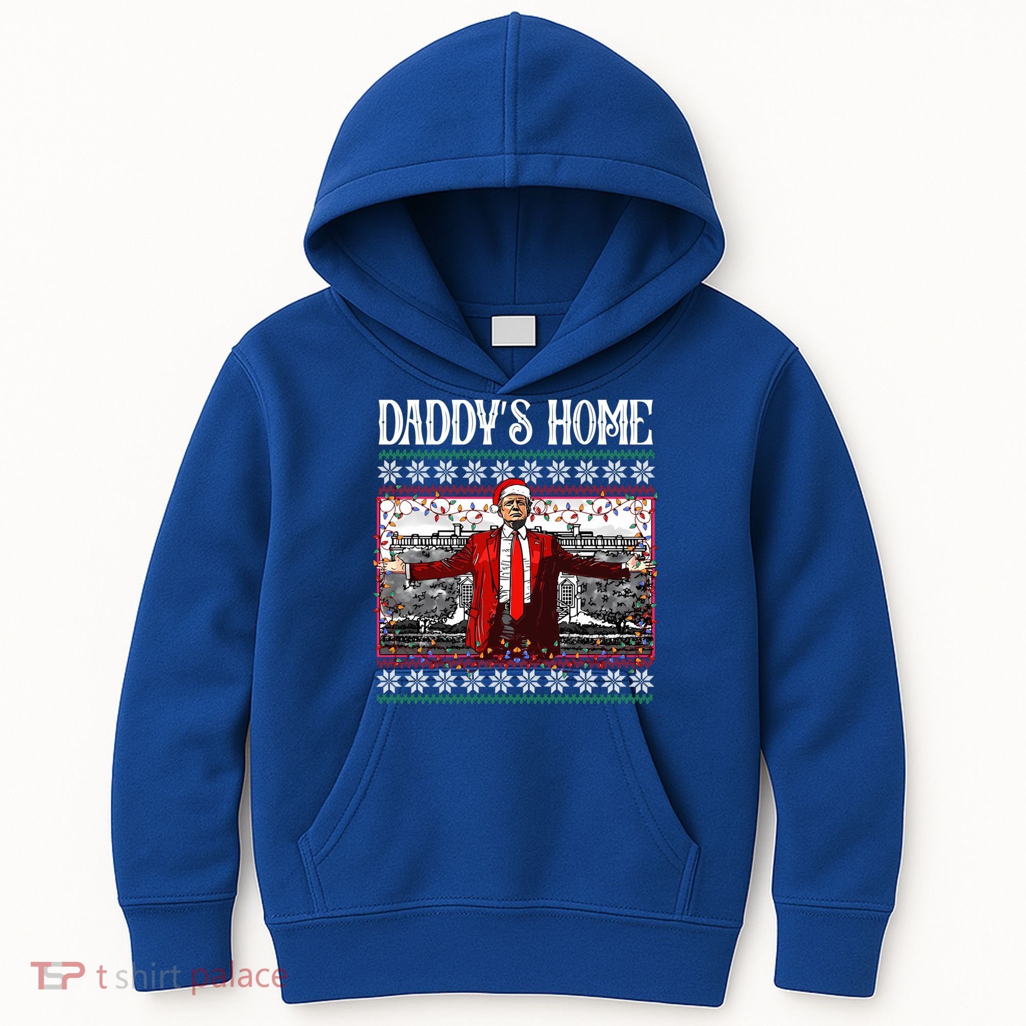 Daddys Home Donald Trump Christmas Kids Hoodie