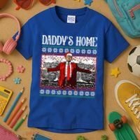 Daddys Home Donald Trump Christmas Kids T-Shirt thumb 3