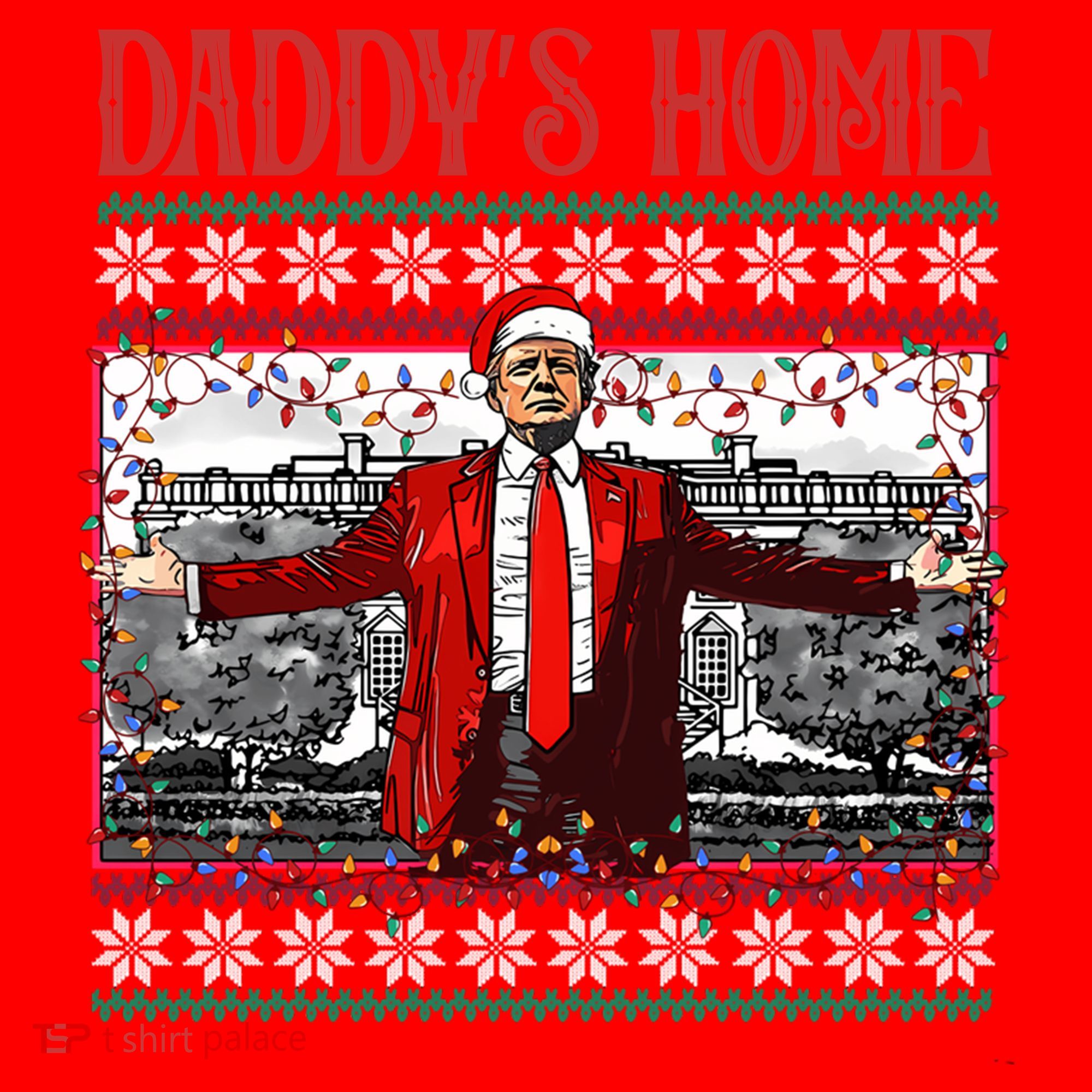 Daddys Home Donald Trump Christmas Santa Hat