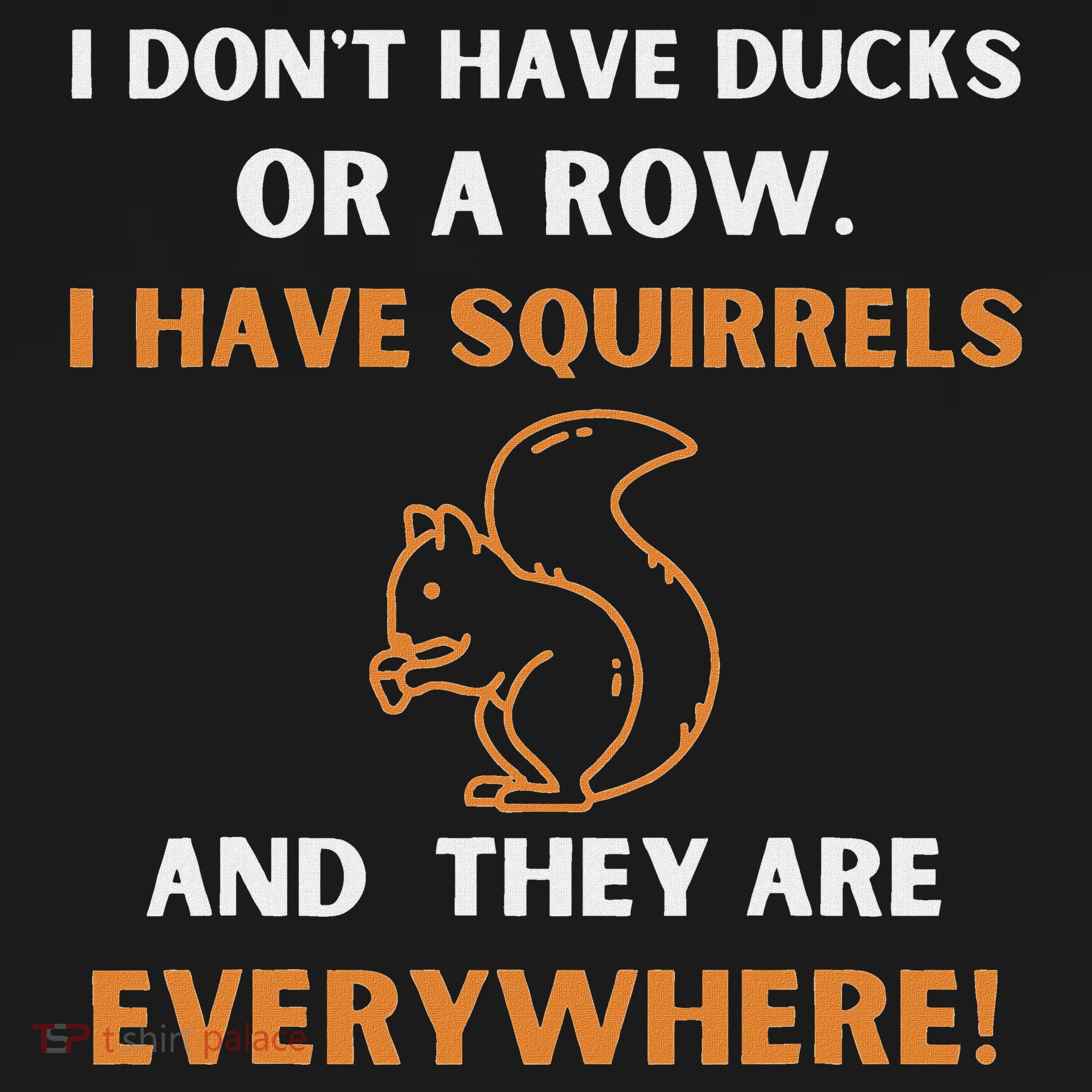 DonT Have Ducks In A Row I Have Squirrels Everywhere Funny Polo