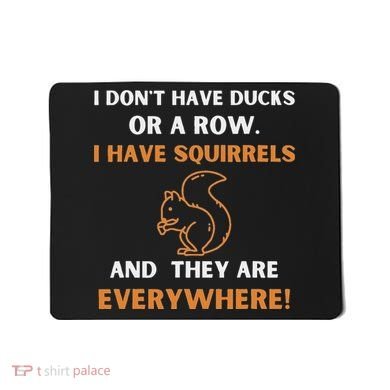 DonT Have Ducks In A Row I Have Squirrels Everywhere Funny Mousepad