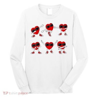 Dancing Hearts Dance Challenge Valentines Day Long Sleeve Shirt