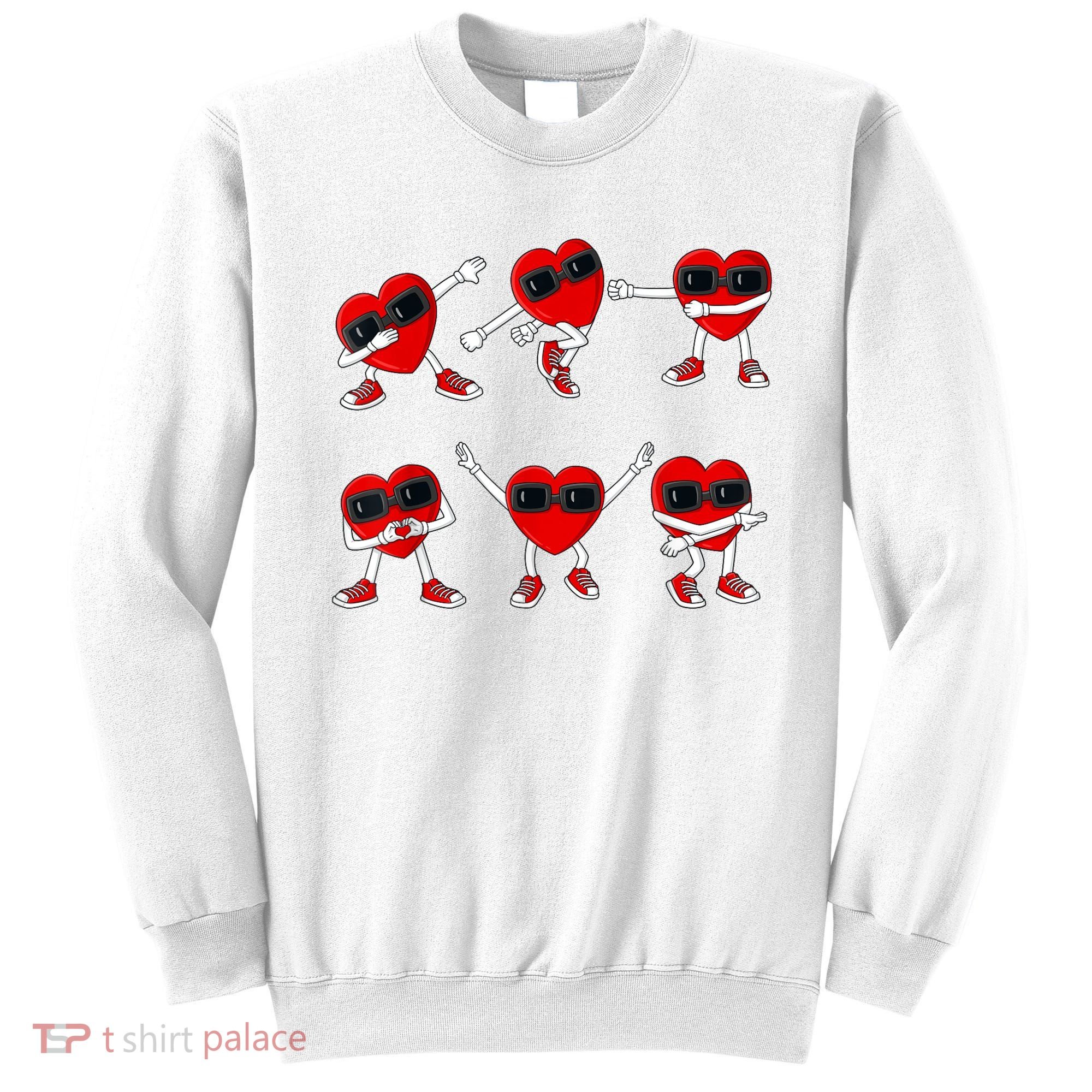 Dancing Hearts Dance Challenge Valentines Day Sweatshirt