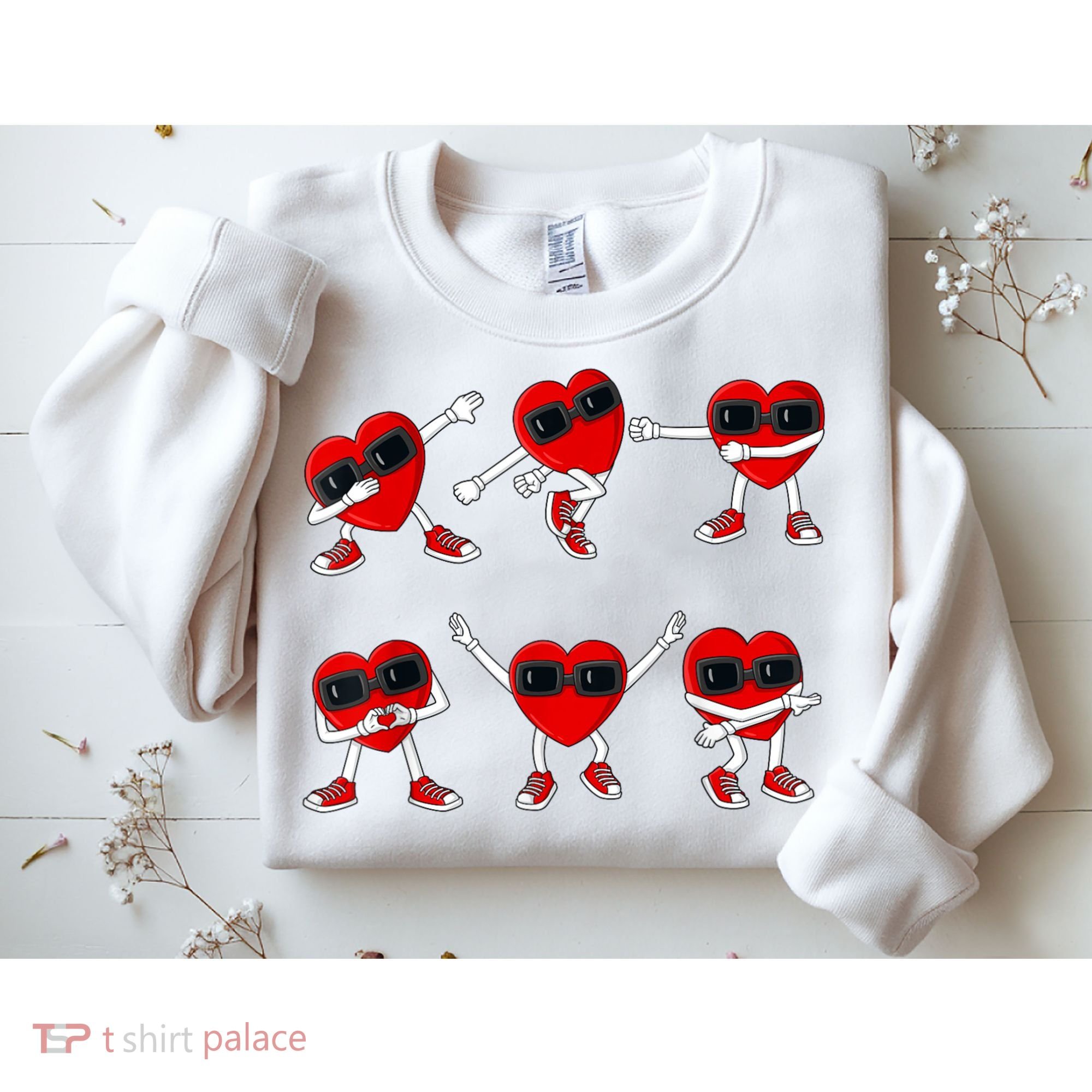Dancing Hearts Dance Challenge Valentines Day Sweatshirt