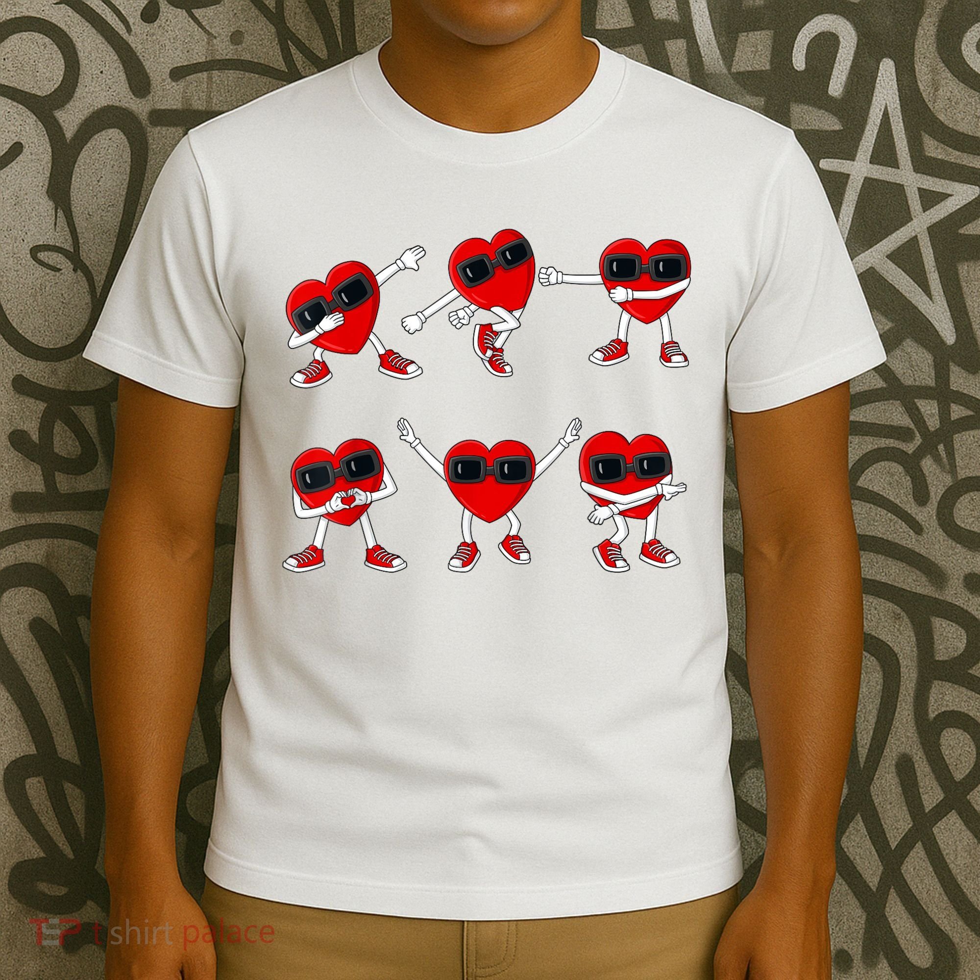 Dancing Hearts Dance Challenge Valentines Day T-Shirt