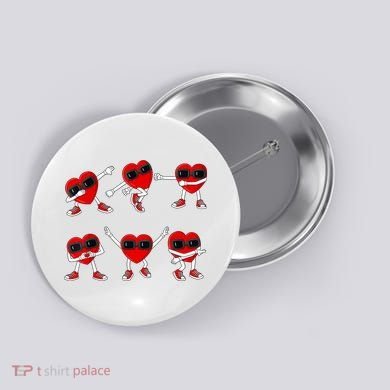 Dancing Hearts Dance Challenge Valentines Day Button