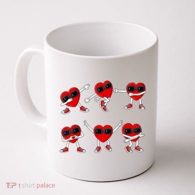 Dancing Hearts Dance Challenge Valentines Day Coffee Mug