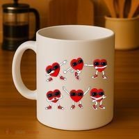 Dancing Hearts Dance Challenge Valentines Day Coffee Mug thumb 4