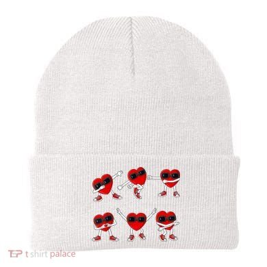 Dancing Hearts Dance Challenge Valentines Day Beanie