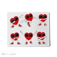 Dancing Hearts Dance Challenge Valentines Day Mousepad thumb 0