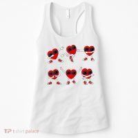 Dancing Hearts Dance Challenge Valentines Day Women's Tank Top thumb 0