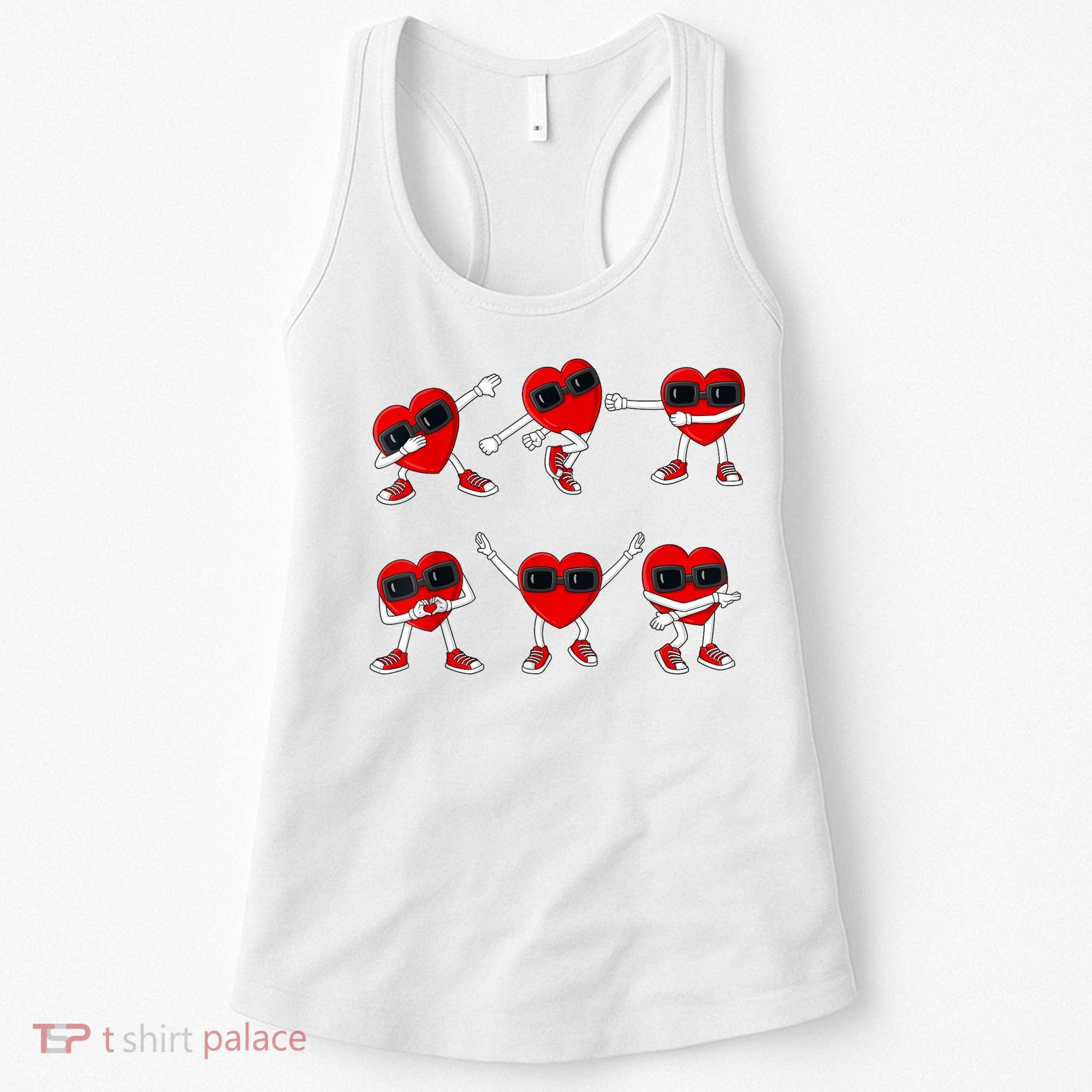 Dancing Hearts Dance Challenge Valentines Day Women's Tank Top