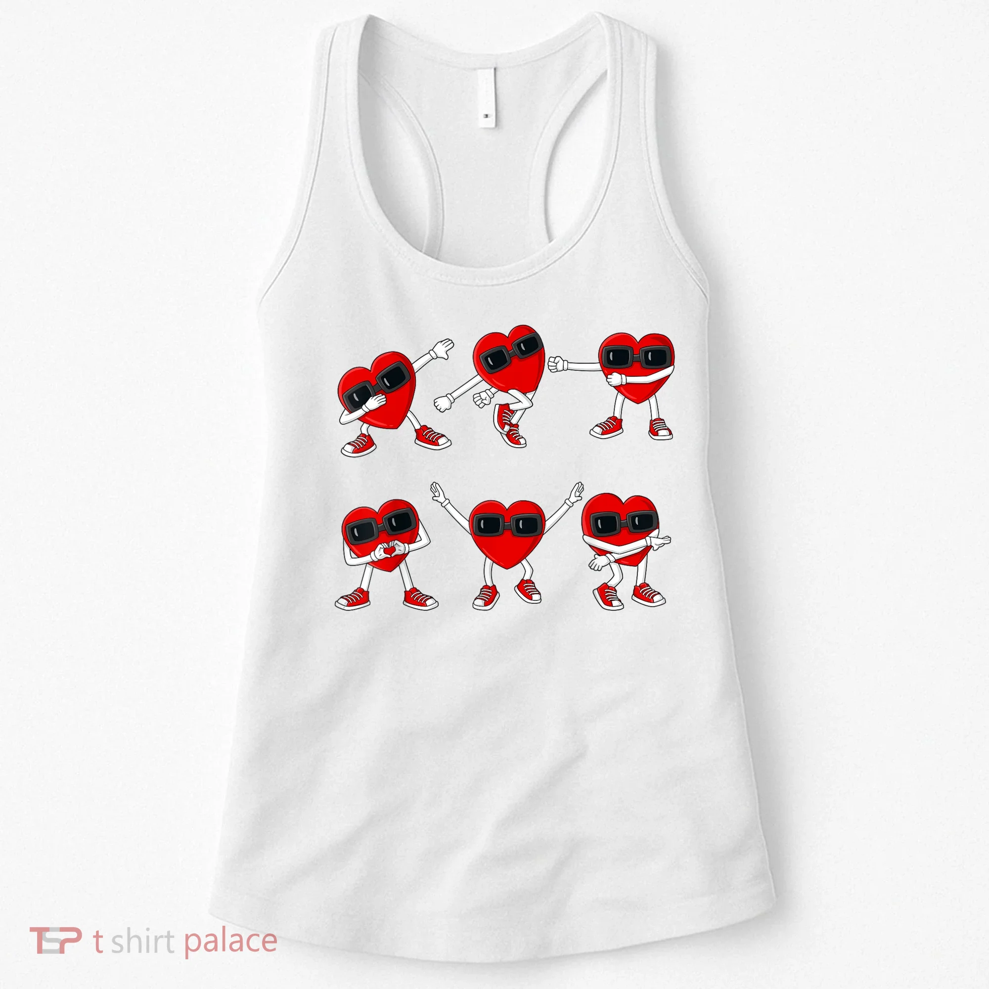 Dancing Hearts Dance Challenge Valentines Day Women's Tank Top