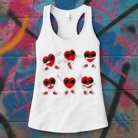 Dancing Hearts Dance Challenge Valentines Day Women's Tank Top thumb 3