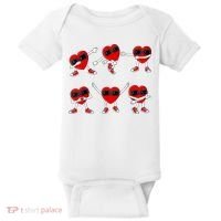 Dancing Hearts Dance Challenge Valentines Day Baby Bodysuit thumb 0