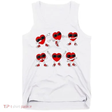 Dancing Hearts Dance Challenge Valentines Day Tank Top