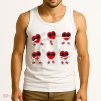 Dancing Hearts Dance Challenge Valentines Day Tank Top thumb 3
