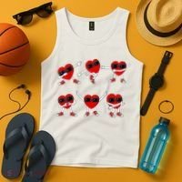Dancing Hearts Dance Challenge Valentines Day Tank Top thumb 4
