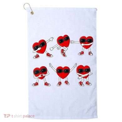 Dancing Hearts Dance Challenge Valentines Day Golf Towel