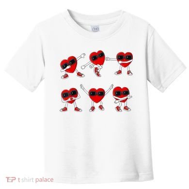 Dancing Hearts Dance Challenge Valentines Day Toddler T-Shirt