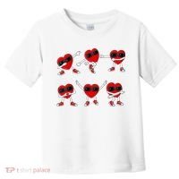 Dancing Hearts Dance Challenge Valentines Day Toddler T-Shirt thumb 0