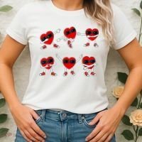 Dancing Hearts Dance Challenge Valentines Day Women's T-Shirt thumb 2