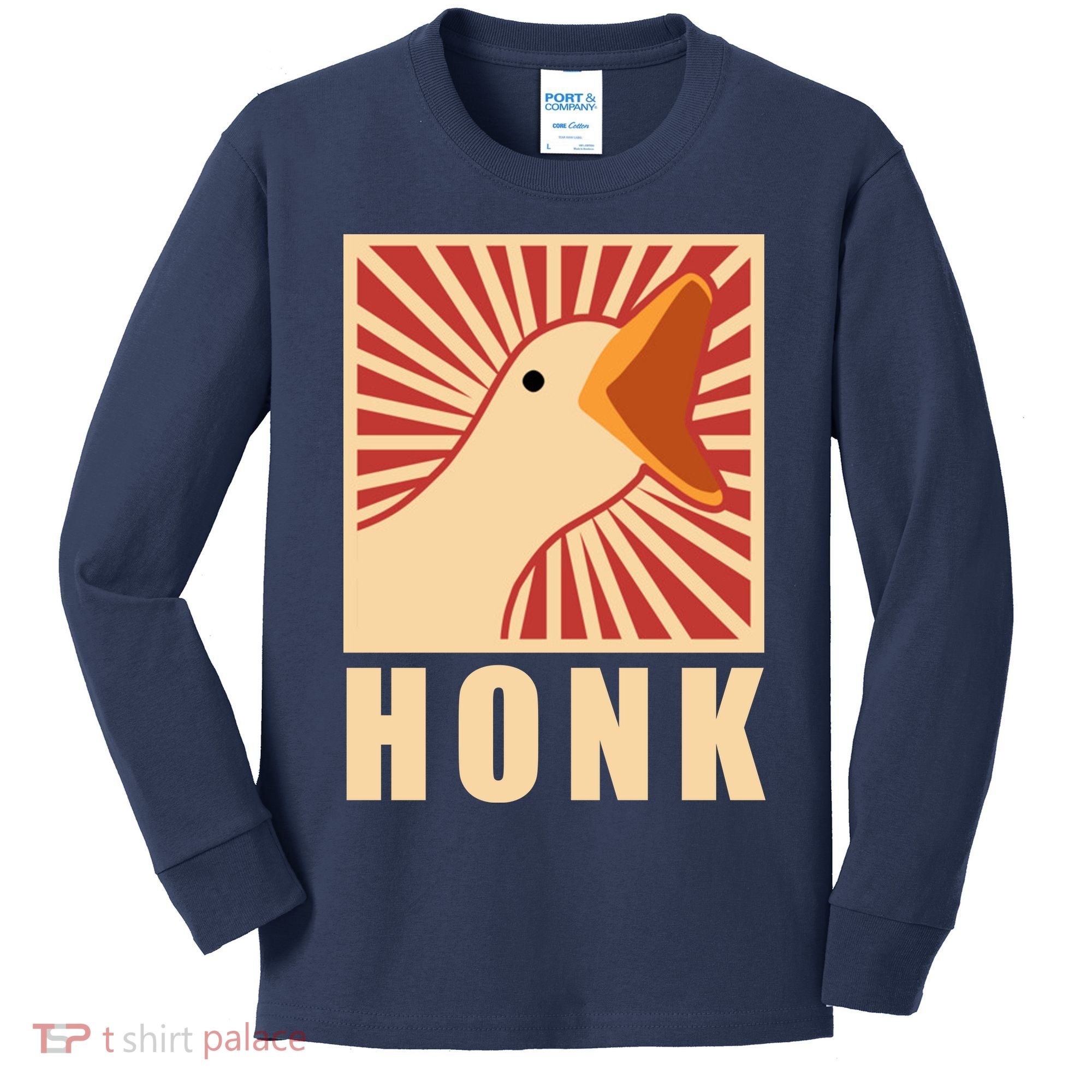Duck Honk Kids Long Sleeve Shirt