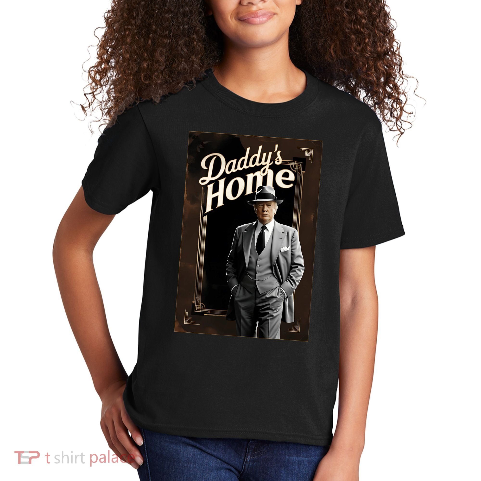 Daddys Home Donald Trump Inauguration Kids T-Shirt