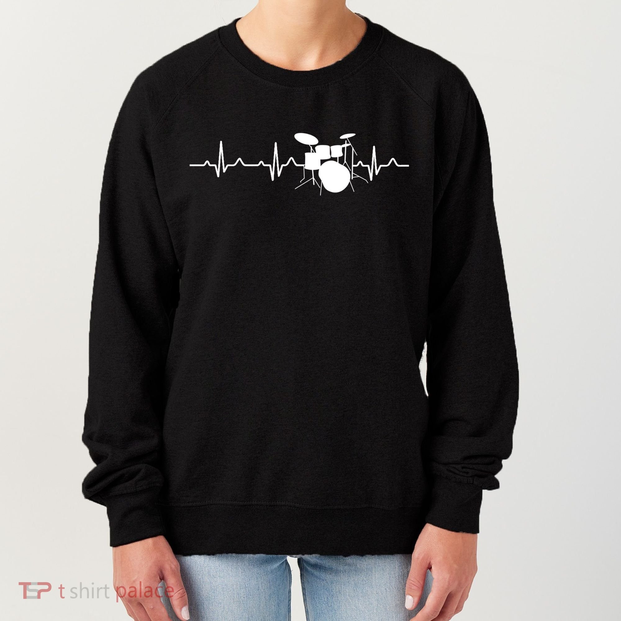 Drums Heartbeat Drummer Music Band Gift Cool Gift Women's Sweatshirt