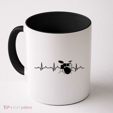 Drums Heartbeat Drummer Music Band Gift Cool Gift Coffee Mug