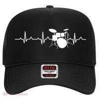 Drums Heartbeat Drummer Music Band Gift Cool Gift Hat thumb 0