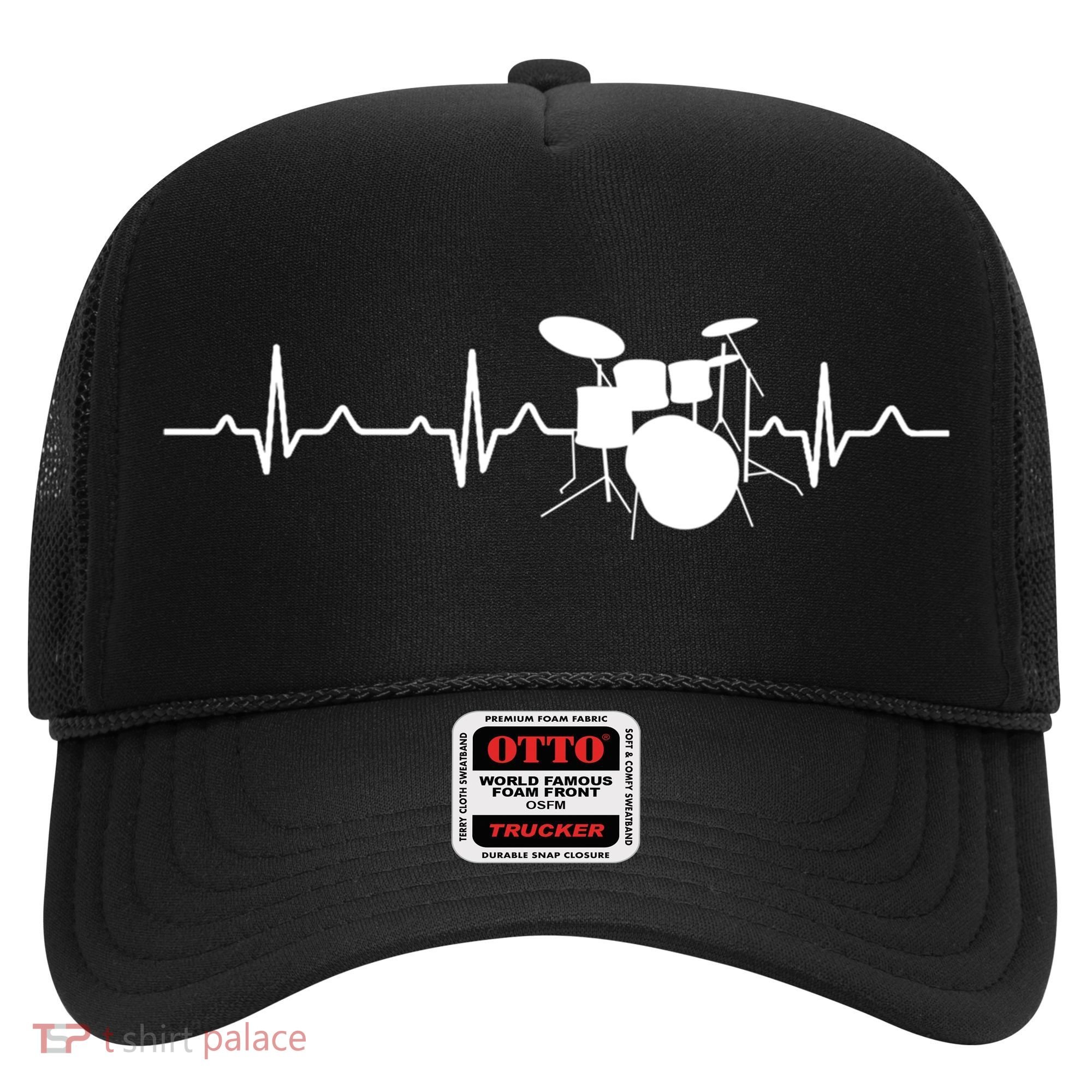 Drums Heartbeat Drummer Music Band Gift Cool Gift Hat