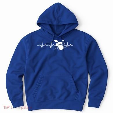 Drums Heartbeat Drummer Music Band Gift Cool Gift Hoodie