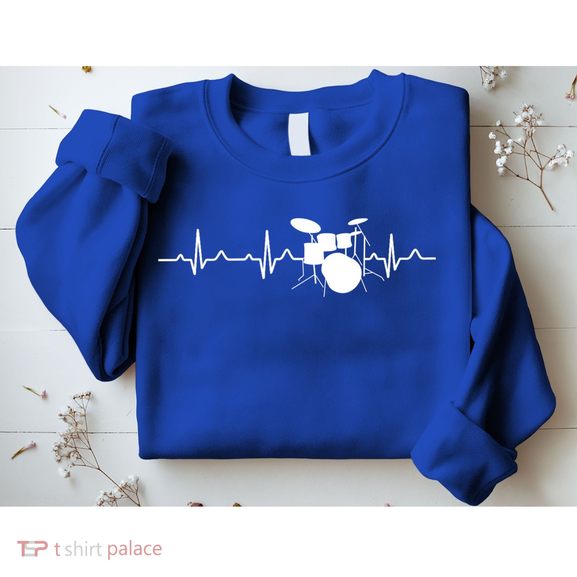 Drums Heartbeat Drummer Music Band Gift Cool Gift Sweatshirt