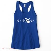 Drums Heartbeat Drummer Music Band Gift Cool Gift Women's Tank Top thumb 0