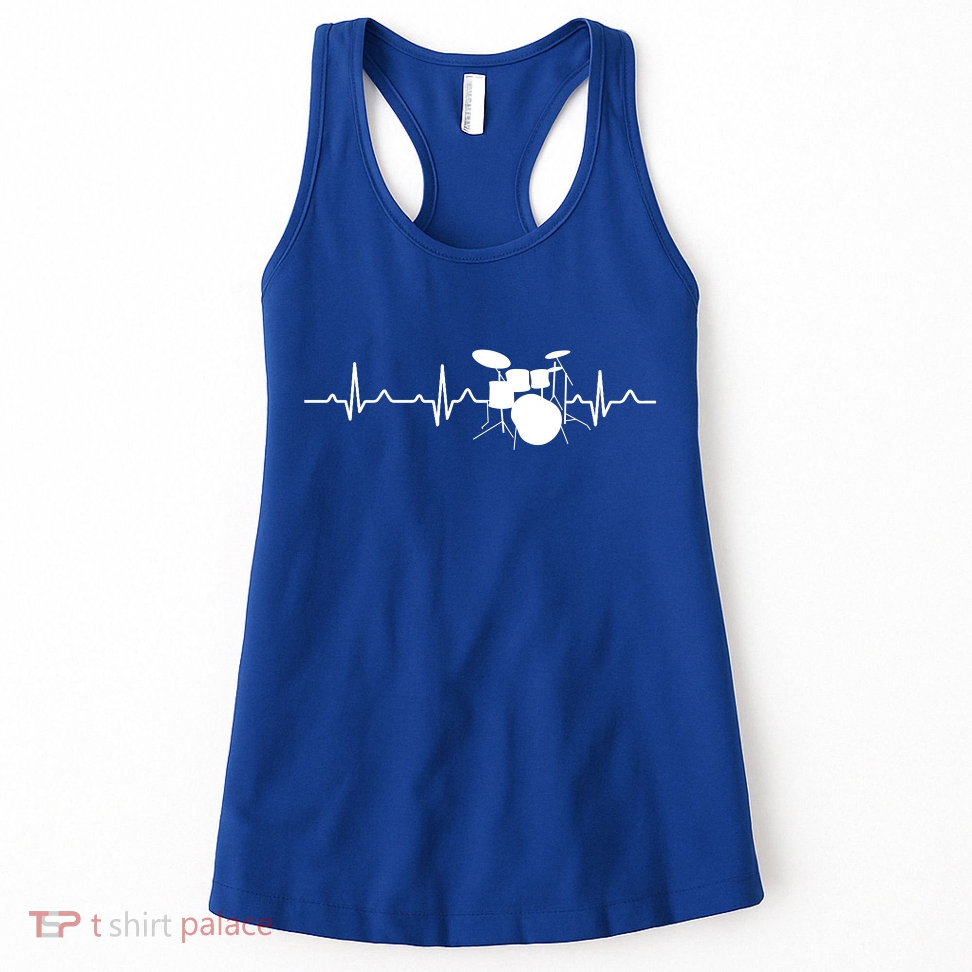 Drums Heartbeat Drummer Music Band Gift Cool Gift Women's Tank Top