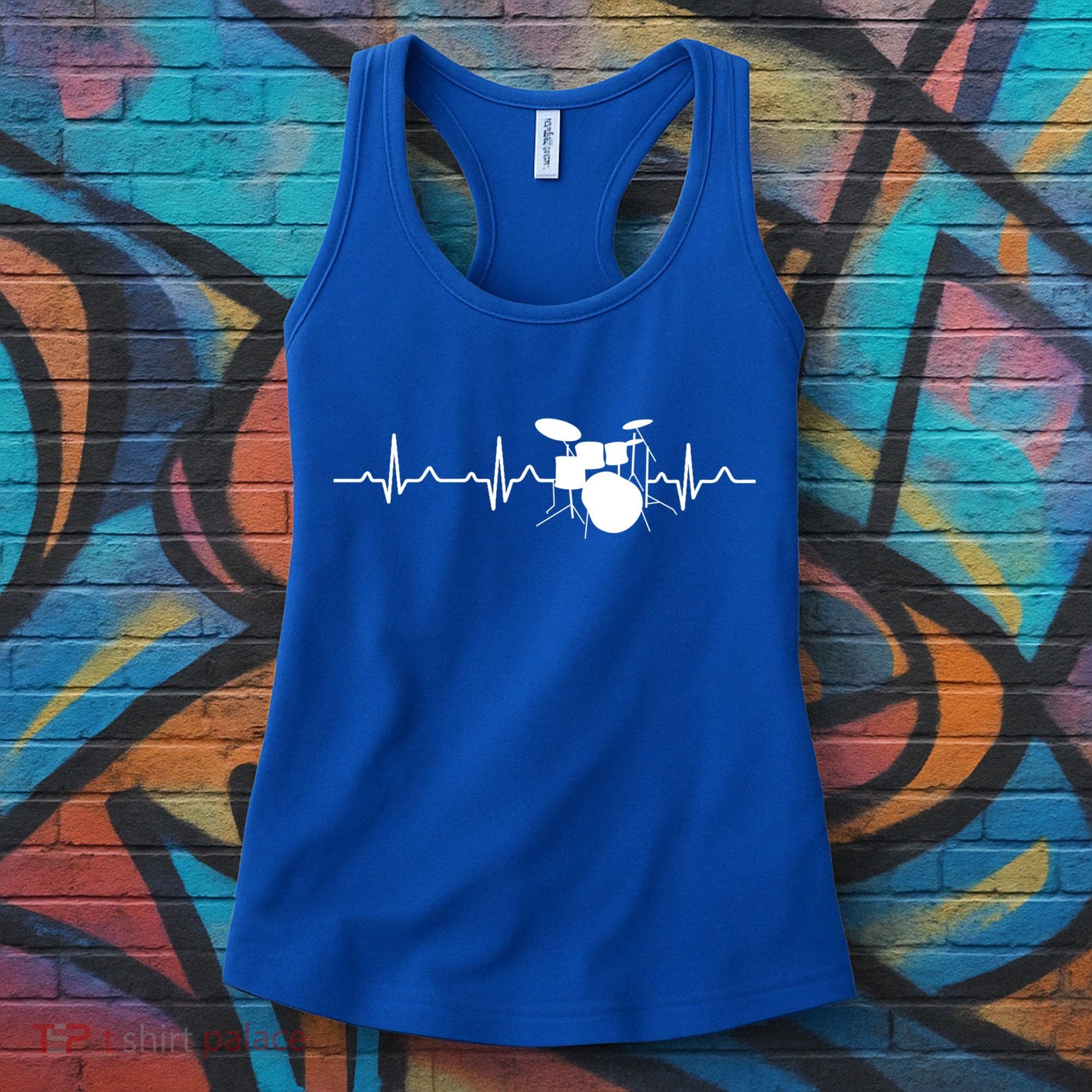 Drums Heartbeat Drummer Music Band Gift Cool Gift Women's Tank Top