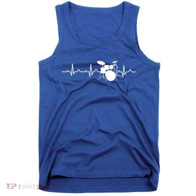 Drums Heartbeat Drummer Music Band Gift Cool Gift Tank Top