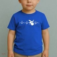 Drums Heartbeat Drummer Music Band Gift Cool Gift Toddler T-Shirt thumb 2