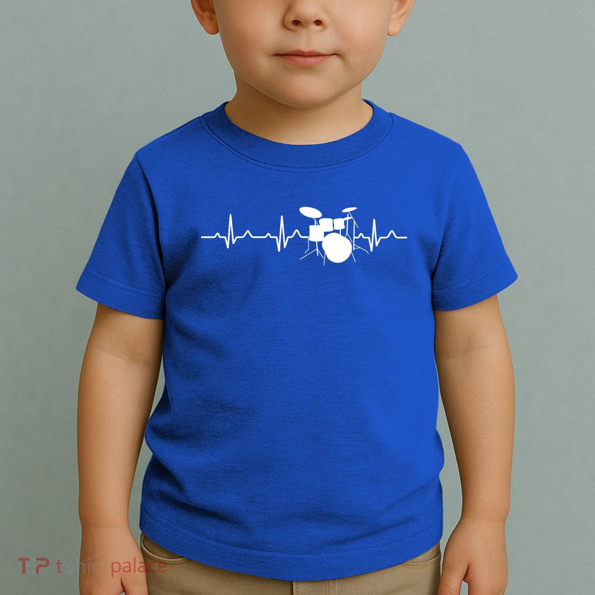 Drums Heartbeat Drummer Music Band Gift Cool Gift Toddler T-Shirt