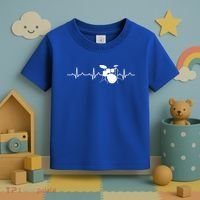 Drums Heartbeat Drummer Music Band Gift Cool Gift Toddler T-Shirt thumb 3
