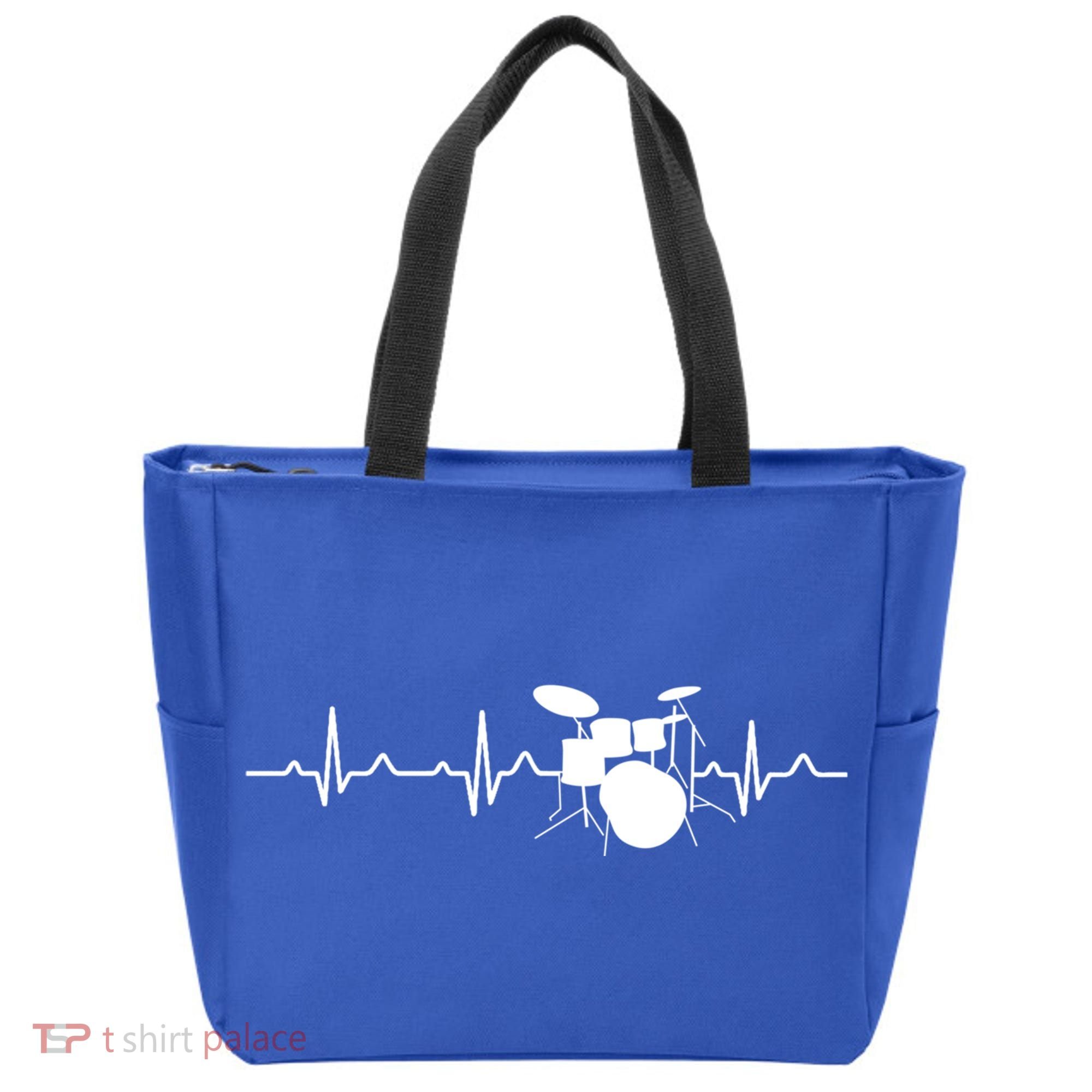 Drums Heartbeat Drummer Music Band Gift Cool Gift Tote Bag