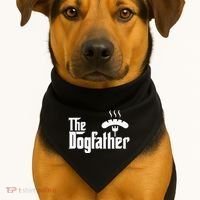 Dogfather Hot Dog Papa Bbq Grilling Grill Daddy USA-Made Doggie Bandana thumb 1
