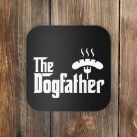 Dogfather Hot Dog Papa Bbq Grilling Grill Daddy Coaster thumb 0