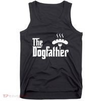 Dogfather Hot Dog Papa Bbq Grilling Grill Daddy Tank Top thumb 0