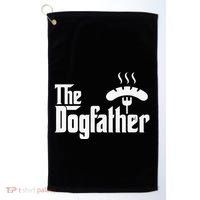 Dogfather Hot Dog Papa Bbq Grilling Grill Daddy Golf Towel thumb 0