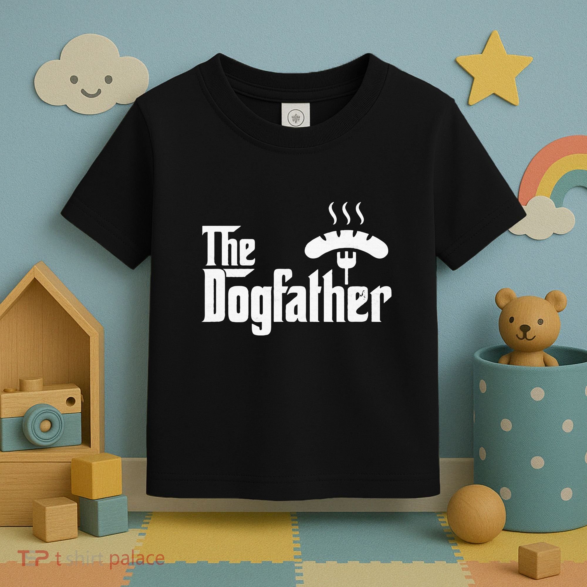 Dogfather Hot Dog Papa Bbq Grilling Grill Daddy Toddler T-Shirt