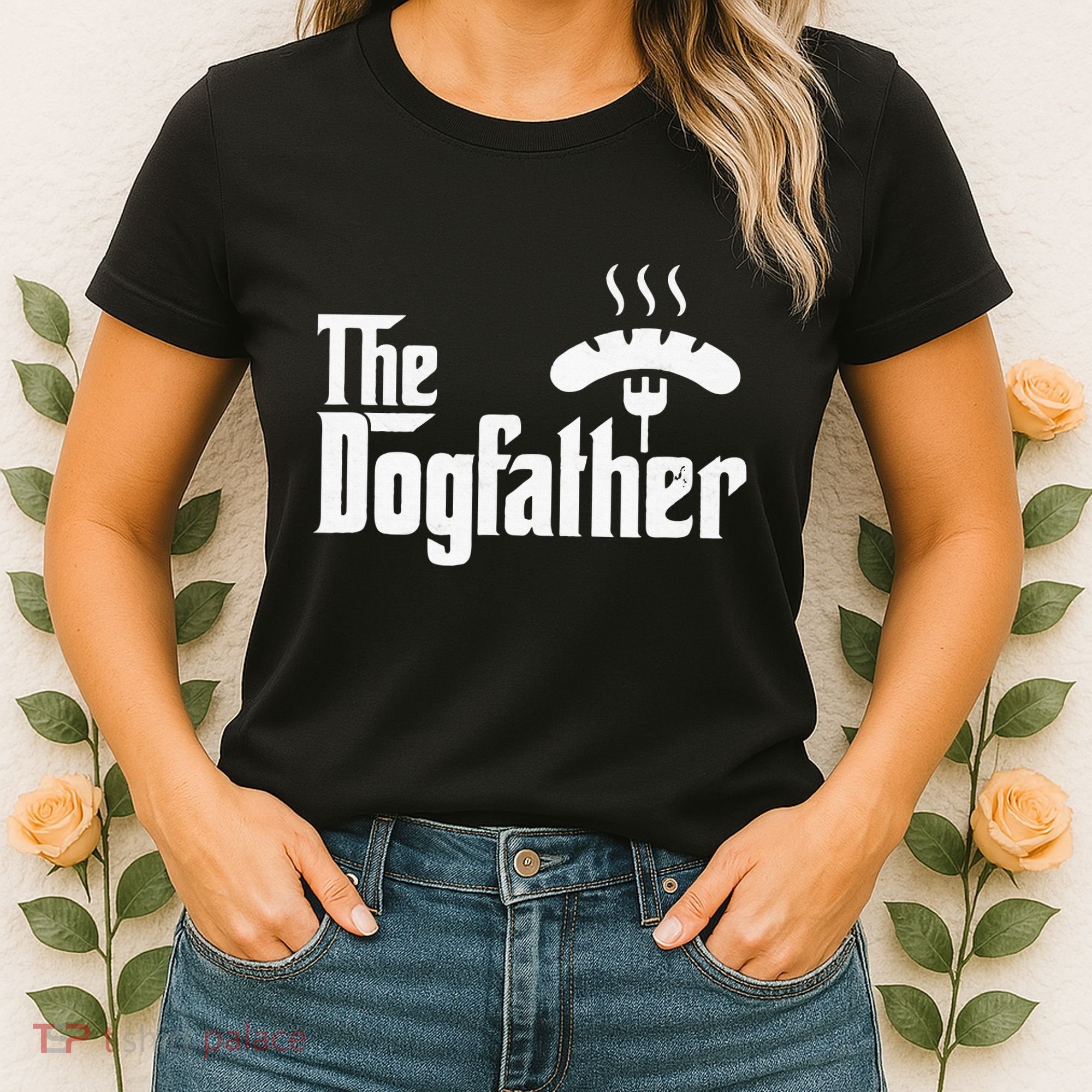 Dogfather Hot Dog Papa Bbq Grilling Grill Daddy Women's T-Shirt