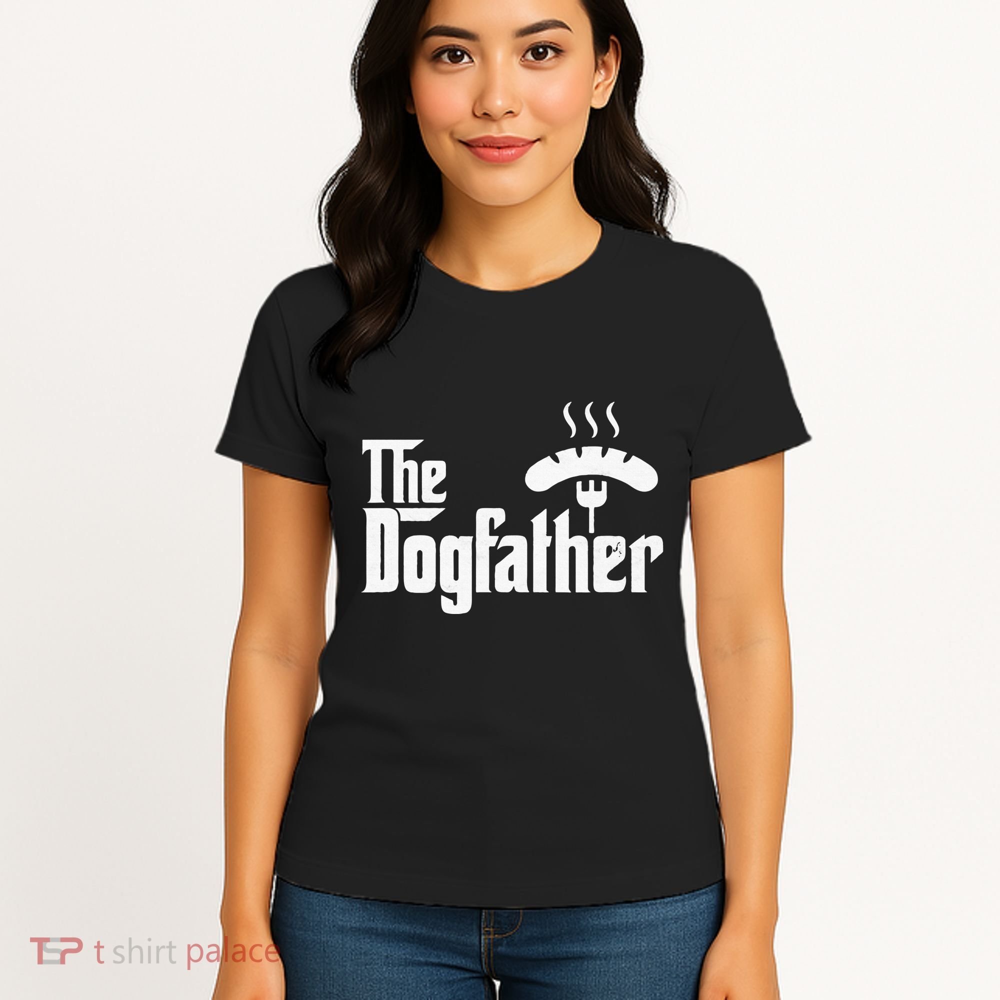 Dogfather Hot Dog Papa Bbq Grilling Grill Daddy Women's T-Shirt